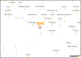 map of Muna