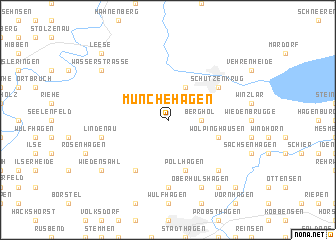 map of Münchehagen