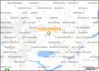 map of Münchehofe