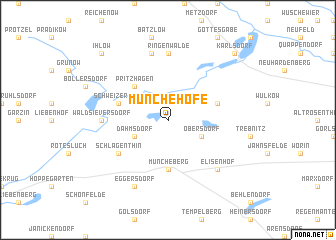 map of Münchehofe