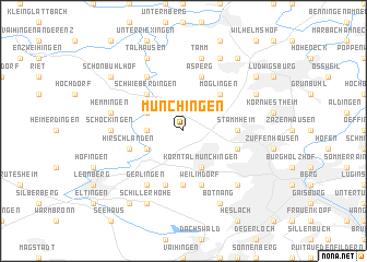 map of Münchingen