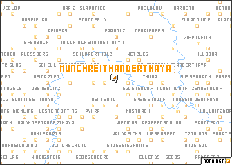 map of Münchreith an der Thaya