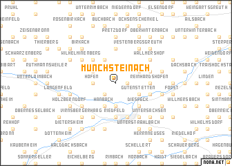 map of Münchsteinach