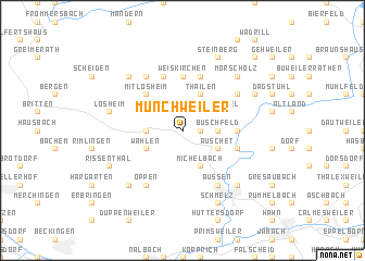 map of Münchweiler