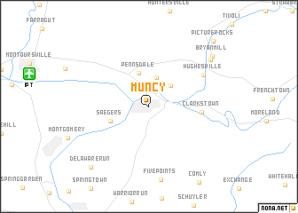 map of Muncy