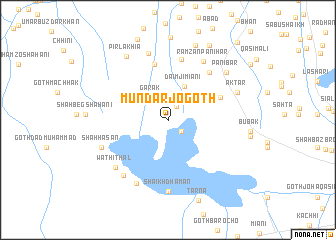 map of Mundar jo Goth