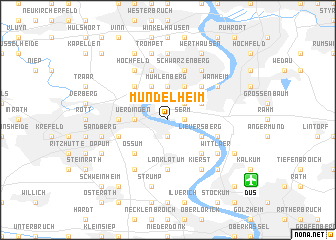 map of Mündelheim