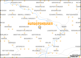 map of Mündershausen