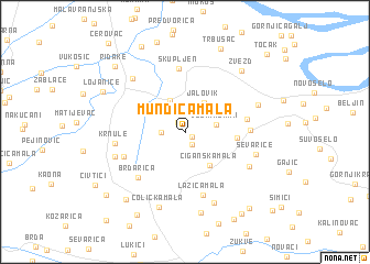 map of Mundića Mala