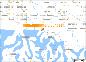 map of Mundjiharanji Villages