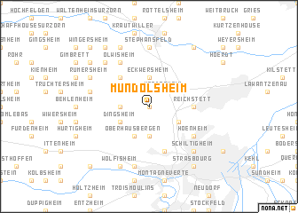 map of Mundolsheim