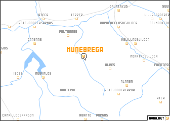 map of Munébrega