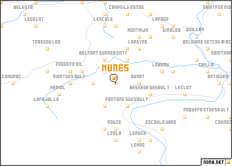 map of Munès