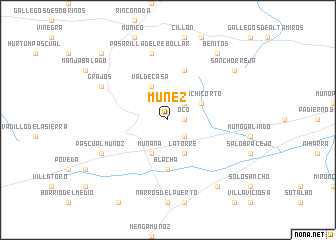 map of Múnez