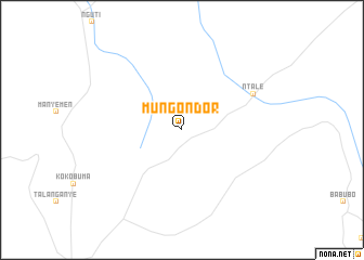map of Mungo Ndor