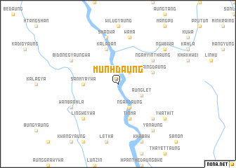 map of Munhdaung