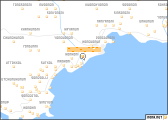 map of Munhŭng-ni