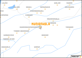 map of Muniānwāla