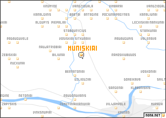 map of Muniškiai