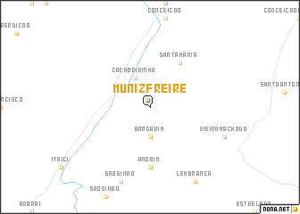 map of Muniz Freire