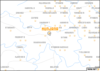 map of Munjana