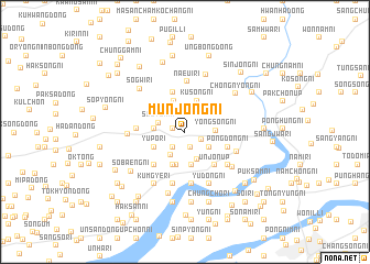 map of Munjŏng-ni