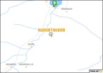 map of Munkaþverá