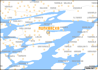 map of Munkbacka