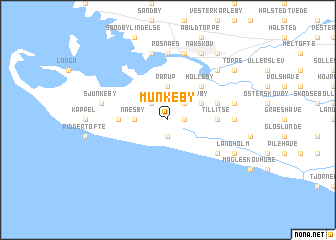 map of Munkeby