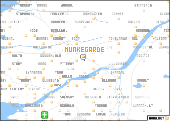 map of Munkegärde
