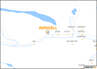 map of Munkvoll