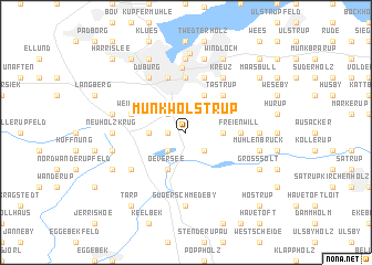 map of Munkwolstrup