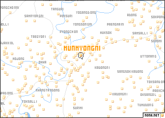 map of Munmyŏng-ni
