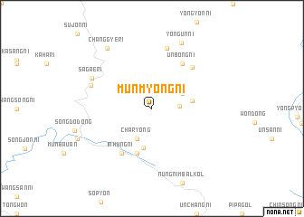 map of Munmyŏng-ni