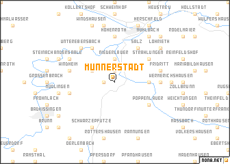 map of Münnerstadt