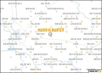 map of Münnigbüren