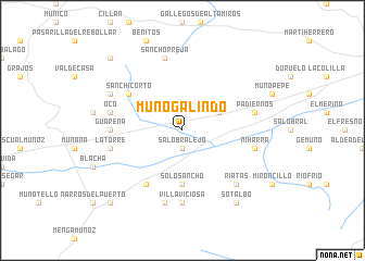 map of Muñogalindo