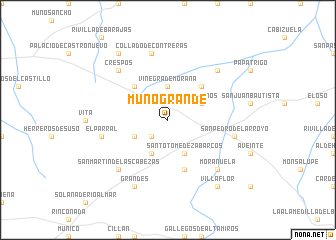 map of Muñogrande