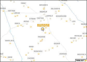 map of Munona