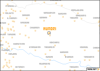 map of Munŏ-ri