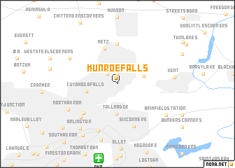 map of Munroe Falls