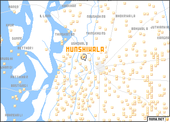 map of Munshiwāla