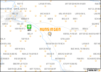 map of Münsingen