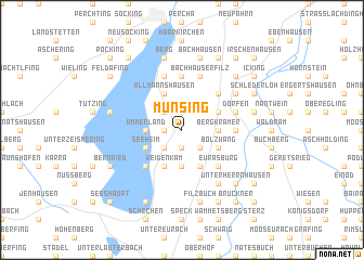 map of Münsing