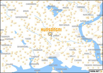 map of Munsŏng-ni