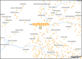 map of Munsŏng-ni