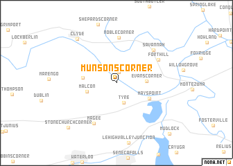 map of Munsons Corner