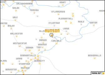 map of Munson