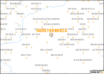 map of Münsterbrock