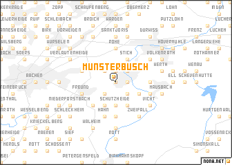 map of Münsterbusch